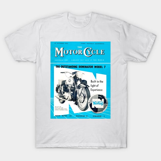 Vintage Motorcycle Magazine cover T-Shirt by Random Railways